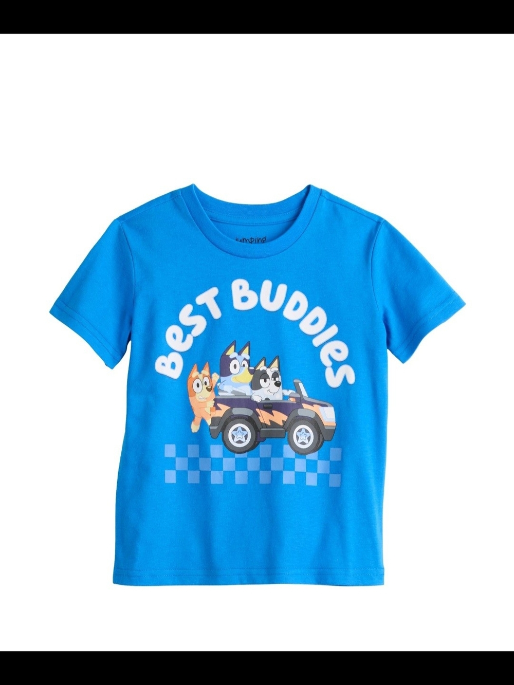 🌻 NWT Cute Boys Bluey Best Buddies Car Ride Shirt 🚙 Size 3T